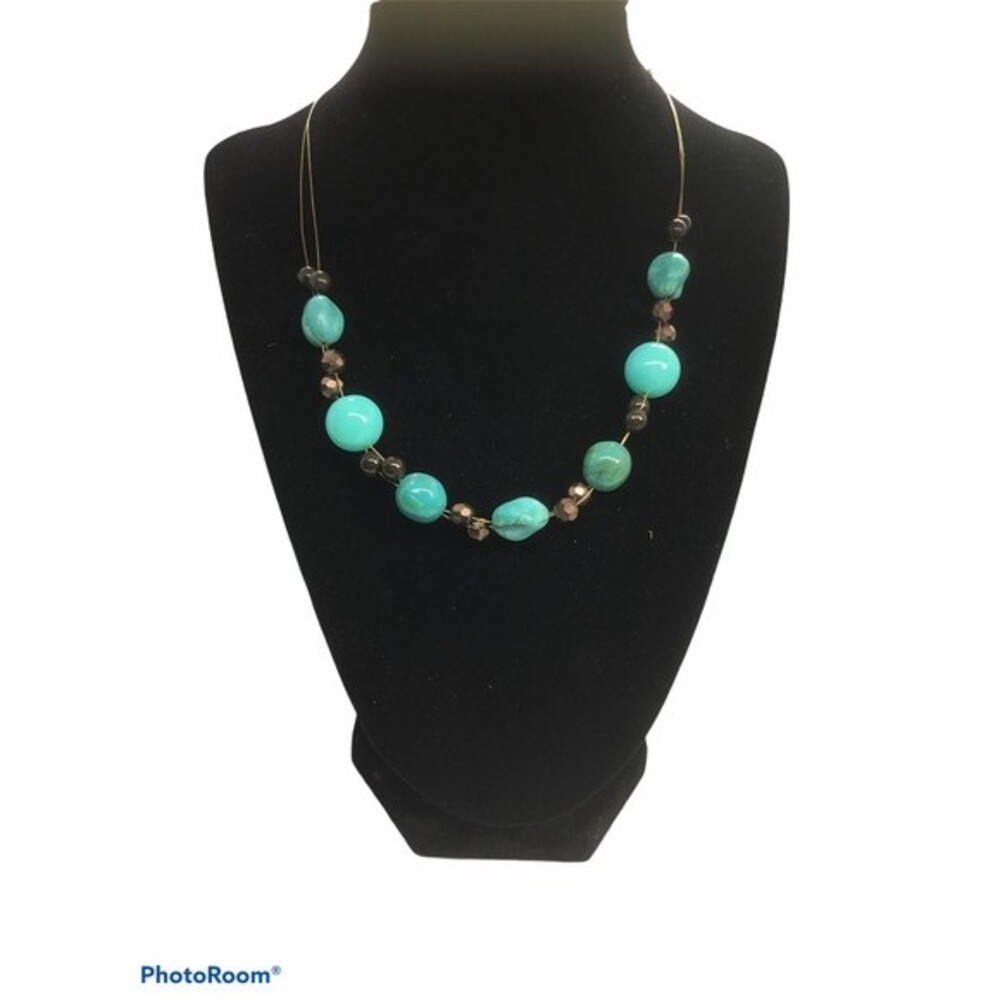 Cookie Lee Wire Turuoise Wire Necklace